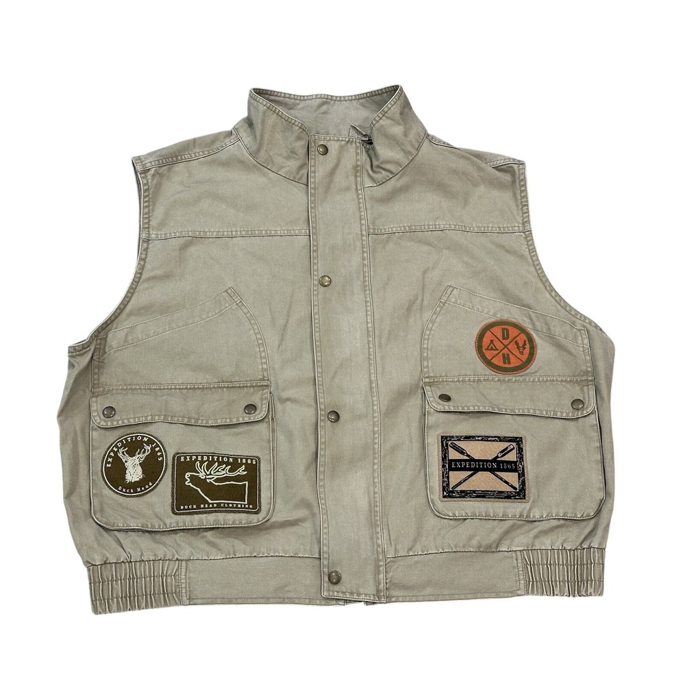 Duck Head Expedition 1865 Men's XL Hunting Outdoor Fishing Sleeveless Vest